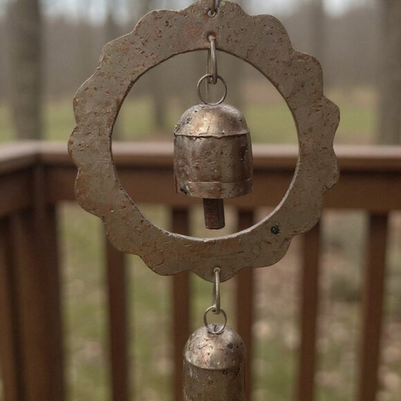 Peaceful:  Sun Bell Wind Chime & Garden Decor - Picture 7 of 9